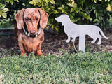 Dachshund Garden Stake