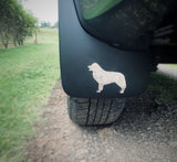 Blemished Border Collie / Sheep Dog Mudflap Decals